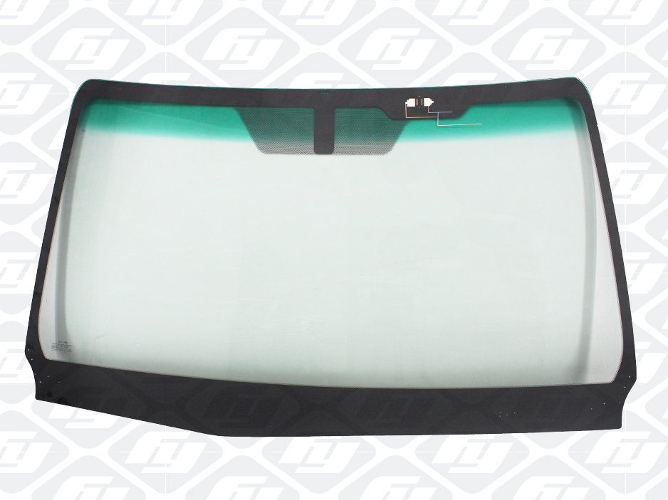 windscreen with heating connections and plugs